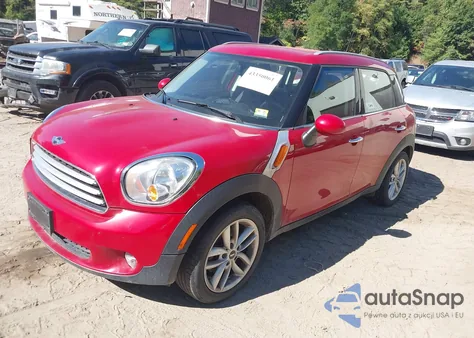 2013 Mini Countryman Cooper from USA, damaged, VIN WMWZB3C51DWM31764